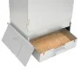 Horno ahumador de barbacoa con mesa acero galvanizado de vidaXL, Barbacoas - Ref: Foro24-3187615, Precio: 240,34 €, Descuento: %