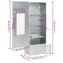 Horno ahumador de barbacoa con mesa acero galvanizado de vidaXL, Barbacoas - Ref: Foro24-3187615, Precio: 240,34 €, Descuento: %
