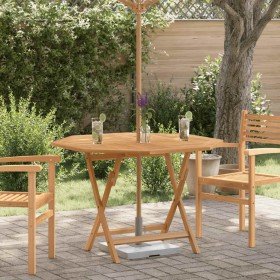 Mesa de jardín plegable madera maciza de teca 110x110x75 cm en Mesas de jardín | Comprar online en Foru.es