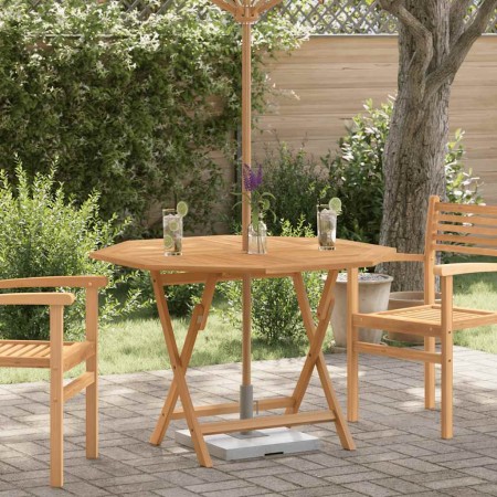 Mesa de jardín plegable madera maciza de teca 110x110x75 cm en Mesas de jardín | Comprar online en Foru.es