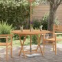 Mesa de jardín plegable madera maciza de teca Ø 110x75 cm en Mesas de jardín | Comprar online en Foru.es