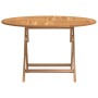 Mesa de jardín plegable madera maciza de teca Ø 110x75 cm en Mesas de jardín | Comprar online en Foru.es