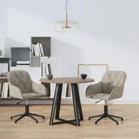 Sillas de comedor giratorias 2 uds de terciopelo gris claro de vidaXL, Sillas de comedor - Ref: Foro24-3103377, Precio: 152,1...
