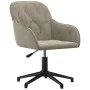 2 Stück drehbare Esszimmerstühle aus hellgrauem Samt von vidaXL, Essstühle - Ref: Foro24-3103377, Preis: 152,12 €, Rabatt: %