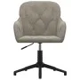 2 Stück drehbare Esszimmerstühle aus hellgrauem Samt von vidaXL, Essstühle - Ref: Foro24-3103377, Preis: 152,12 €, Rabatt: %