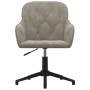 Sillas de comedor giratorias 2 uds de terciopelo gris claro de vidaXL, Sillas de comedor - Ref: Foro24-3103377, Precio: 160,9...