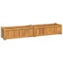Arriate de madera maciza de teca 150x30x25 cm en Macetas y jardineras | Comprar online en Foru.es