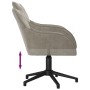 Sillas de comedor giratorias 2 uds de terciopelo gris claro de vidaXL, Sillas de comedor - Ref: Foro24-3103377, Precio: 160,9...