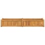 Arriate de madera maciza de teca 150x30x25 cm en Macetas y jardineras | Comprar online en Foru.es