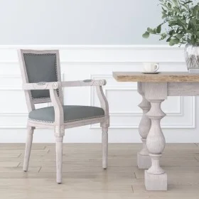 Silla de comedor tela gris oscuro de vidaXL, Sillas de comedor - Ref: Foro24-344495, Precio: 195,22 €, Descuento: %