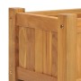 Arriate de madera maciza de teca 150x30x25 cm en Macetas y jardineras | Comprar online en Foru.es
