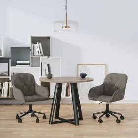 Swivel dining chairs 2 units dark gray velvet by vidaXL, dining chairs - Ref: Foro24-3103422, Price: 165,62 €, Discount: %