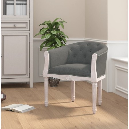 Silla de comedor tela gris oscuro de vidaXL, Sillas de comedor - Ref: Foro24-344502, Precio: 156,39 €, Descuento: %