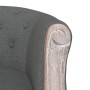 Silla de comedor tela gris oscuro de vidaXL, Sillas de comedor - Ref: Foro24-344502, Precio: 156,39 €, Descuento: %