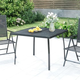 Mesa de jardín malla de acero gris antracita 100x100x72 cm en Mesas de jardín | Comprar online en Foru.es