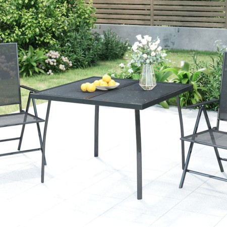 Mesa de jardín malla de acero gris antracita 100x100x72 cm en Mesas de jardín | Comprar online en Foru.es