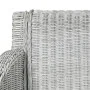 Silla de comedor con cojín ratán natural gris de vidaXL, Sillas de comedor - Ref: Foro24-325485, Precio: 109,69 €, Descuento: %
