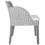 Sillas de comedor con cojines 2 unidades ratán natural gris de vidaXL, Sillas de comedor - Ref: Foro24-325488, Precio: 170,71...