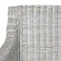 Sillas de comedor con cojines 2 unidades ratán natural gris de vidaXL, Sillas de comedor - Ref: Foro24-325494, Precio: 188,03...