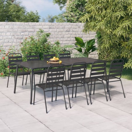 Mesa de jardín acero gris antracita 200x100x71 cm en Mesas de jardín | Comprar online en Foru.es