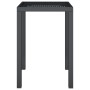 Mesa de jardín de acero gris antracita 50x50x72 cm en Mesas de jardín | Comprar online en Foru.es