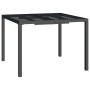Mesa de jardín de acero gris antracita 100x100x72 cm en Mesas de jardín | Comprar online en Foru.es