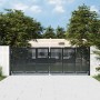 Puerta de jardín acero gris antracita 300x125 cm de vidaXL, Puertas de jardín - Ref: Foro24-154565, Precio: 390,39 €, Descuen...