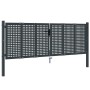 Puerta de jardín acero gris antracita 300x125 cm de vidaXL, Puertas de jardín - Ref: Foro24-154565, Precio: 390,39 €, Descuen...