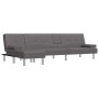 Sofá cama en forma de L cuero sintético gris 255x140x70 cm de vidaXL, Sofás - Ref: Foro24-3157267, Precio: 454,26 €, Descuent...