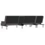 L-shaped sofa bed gray synthetic leather 255x140x70 cm by vidaXL, Sofas - Ref: Foro24-3157267, Price: 449,33 €, Discount: %