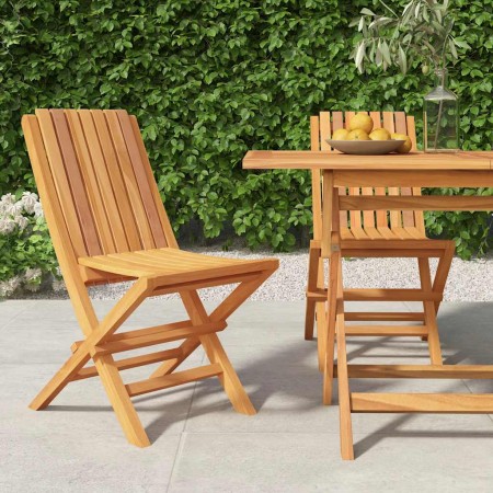 Sillas de jardín plegables 2 uds madera maciza teca 47x47x89cm en Sillas de jardín | Comprar online en Foru.es