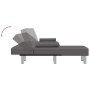 Sofá cama en forma de L cuero sintético gris 255x140x70 cm de vidaXL, Sofás - Ref: Foro24-3157267, Precio: 454,26 €, Descuent...
