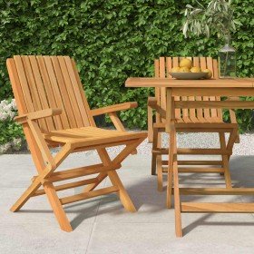 Sillas de jardín plegables 2 uds madera maciza teca 61x67x90 cm en Sillas de jardín | Comprar online en Foru.es