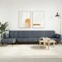 Sofá cama en forma de L terciopelo gris oscuro 275x140x70 cm de vidaXL, Sofás - Ref: Foro24-3157207, Precio: 464,29 €, Descue...