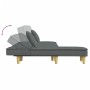 Sofá cama en forma de L tela gris oscuro 255x140x70 cm de vidaXL, Sofás - Ref: Foro24-3157248, Precio: 404,54 €, Descuento: %