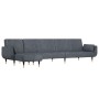 Sofá cama en forma de L terciopelo gris oscuro 275x140x70 cm de vidaXL, Sofás - Ref: Foro24-3157207, Precio: 462,29 €, Descue...