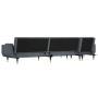 Sofá cama en forma de L terciopelo gris oscuro 275x140x70 cm de vidaXL, Sofás - Ref: Foro24-3157207, Precio: 462,29 €, Descue...