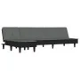 Sofá cama en forma de L tela gris oscuro 255x140x70 cm de vidaXL, Sofás - Ref: Foro24-3157257, Precio: 383,16 €, Descuento: %