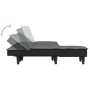 Sofá cama en forma de L tela gris oscuro 255x140x70 cm de vidaXL, Sofás - Ref: Foro24-3157257, Precio: 389,87 €, Descuento: %