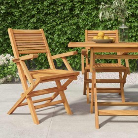 Sillas de jardín plegables 2 uds madera maciza teca 55x62x90 cm en Sillas de jardín | Comprar online en Foru.es