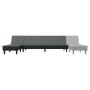 Sofá cama en forma de L tela gris oscuro 255x140x70 cm de vidaXL, Sofás - Ref: Foro24-3157257, Precio: 389,87 €, Descuento: %