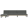 Sofá cama en forma de L tela gris oscuro 255x140x70 cm de vidaXL, Sofás - Ref: Foro24-3157227, Precio: 410,47 €, Descuento: %