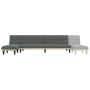 Sofá cama en forma de L tela gris oscuro 255x140x70 cm de vidaXL, Sofás - Ref: Foro24-3157227, Precio: 410,47 €, Descuento: %