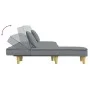 Sofá cama en forma de L tela gris claro 255x140x70 cm de vidaXL, Sofás - Ref: Foro24-3157247, Precio: 395,85 €, Descuento: %