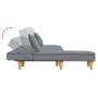 Sofá cama en forma de L tela gris claro 255x140x70 cm de vidaXL, Sofás - Ref: Foro24-3157247, Precio: 373,02 €, Descuento: %