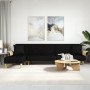 Sofá cama en forma de L tela negro 279x140x70 cm de vidaXL, Sofás - Ref: Foro24-3157213, Precio: 372,23 €, Descuento: %