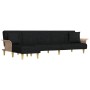 Sofá cama en forma de L tela negro 279x140x70 cm de vidaXL, Sofás - Ref: Foro24-3157213, Precio: 372,23 €, Descuento: %