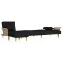 Sofá cama en forma de L tela negro 279x140x70 cm de vidaXL, Sofás - Ref: Foro24-3157213, Precio: 449,19 €, Descuento: %