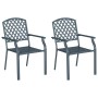 Silla de Jardín 2 pcs Antracita 56 x 65 x 89 cm Acero en Sillas de jardín | Comprar online en Foru.es