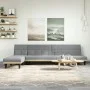 Sofá cama en forma de L tela gris claro 255x140x70 cm de vidaXL, Sofás - Ref: Foro24-3157226, Precio: 428,15 €, Descuento: %